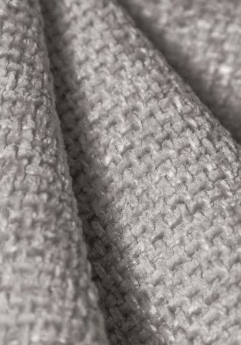 MICADONI Miley Symmetrical hjrnesofa, 5 sder - gr chenille og sort plast