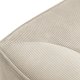 MICADONI Ruby Modul hjrnesofa, venstre, 5 sder - beige corduroy fljl og sort plast