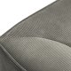 MICADONI Ruby Modul hjrnesofa, venstre, 4 sder - gr corduroy fljl og sort plast