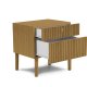 MICADONI Noa sengebord, m. 2 skuffer - natur tr og natur eg (45x37x51)