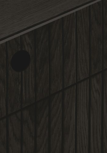 MICADONI Noa sengebord, m. 2 skuffer - sort tr og sort eg (45x37x51)