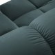 MICADONI Bellis Modular Panoramic hjrnesofa, venstre, 7 sder - bl fljl og sort plastik