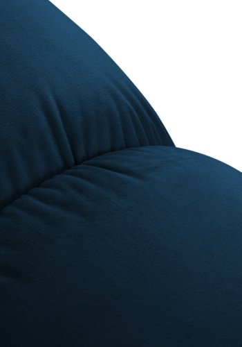 MICADONI Bellis puf, kvadratisk - bl fljl og sort plast (94x94x39)