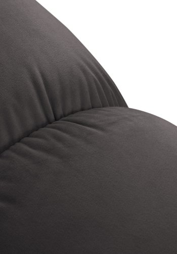 MICADONI Bellis puf, kvadratisk - antracitgr fljl og sort plast (94x94x39)