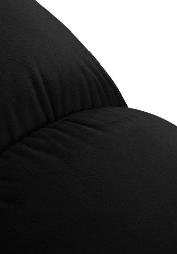 MICADONI Bellis puf, kvadratisk - sort fljl og sort plast (94x94x39)