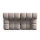 MICADONI Bellis Modul sofa, 2 sder - beige fljl og sort plastik