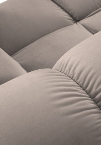 MICADONI Bellis Modul sofa, 2 sder - beige fljl og sort plastik