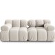 MICADONI Bellis Modul sofa, 2 sder - beige fljl og sort plastik