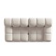 MICADONI Bellis Modul sofa, 2 sder - beige fljl og sort plastik
