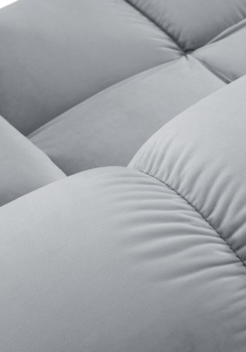 MICADONI Bellis Modul sofa, 2 sder - bl fljl og sort plastik