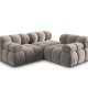 MICADONI Bellis Modul sofa, 3 sder - beige fljl og sort plastik