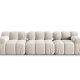 MICADONI Bellis Modul sofa, 3 sder - beige fljl og sort plastik