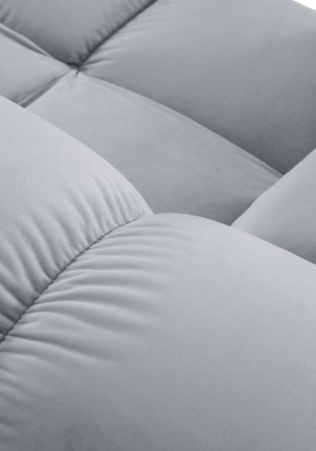 MICADONI Bellis Modul sofa, hjre, 4 sder - bl fljl og sort plastik