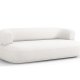 MICADONI Jenny sofa, 3 sder - beige chenille og sort plast