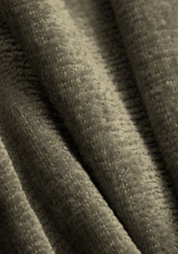 MICADONI Jenny sofa, 3 sder - grn chenille og sort plast