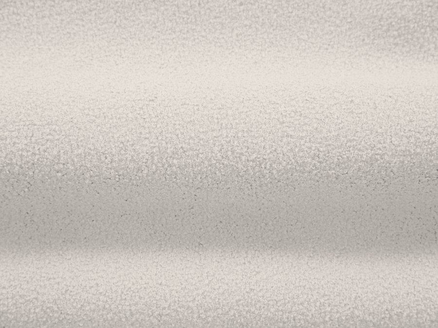 MICADONI Jenny sofa, 4 sder - hvid bouclé og sort plast