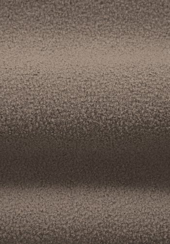 MICADONI Jenny sofa, 4 sder - brun bouclé og sort plast