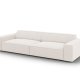 MICADONI Jodie sofa, 4 sder - beige stof og sort plast