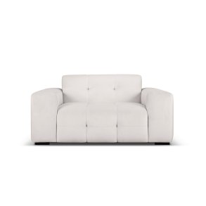 MICADONI Kendal sofa, 2 sder - gr fljl og sort bgetr