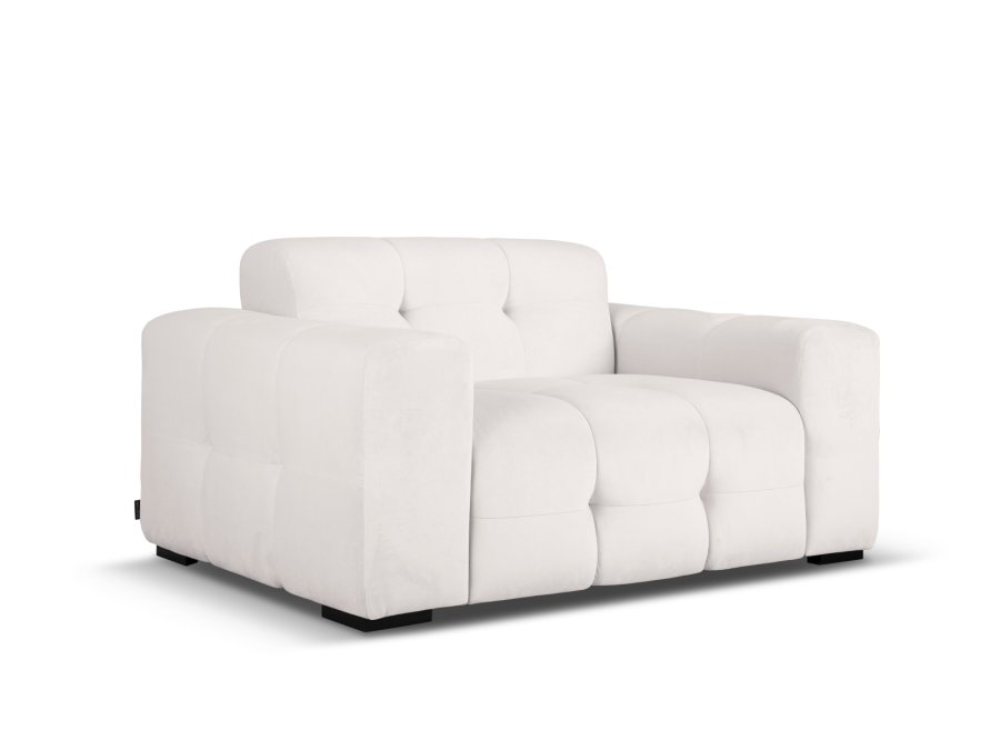 MICADONI Kendal sofa, 2 sder - gr fljl og sort bgetr