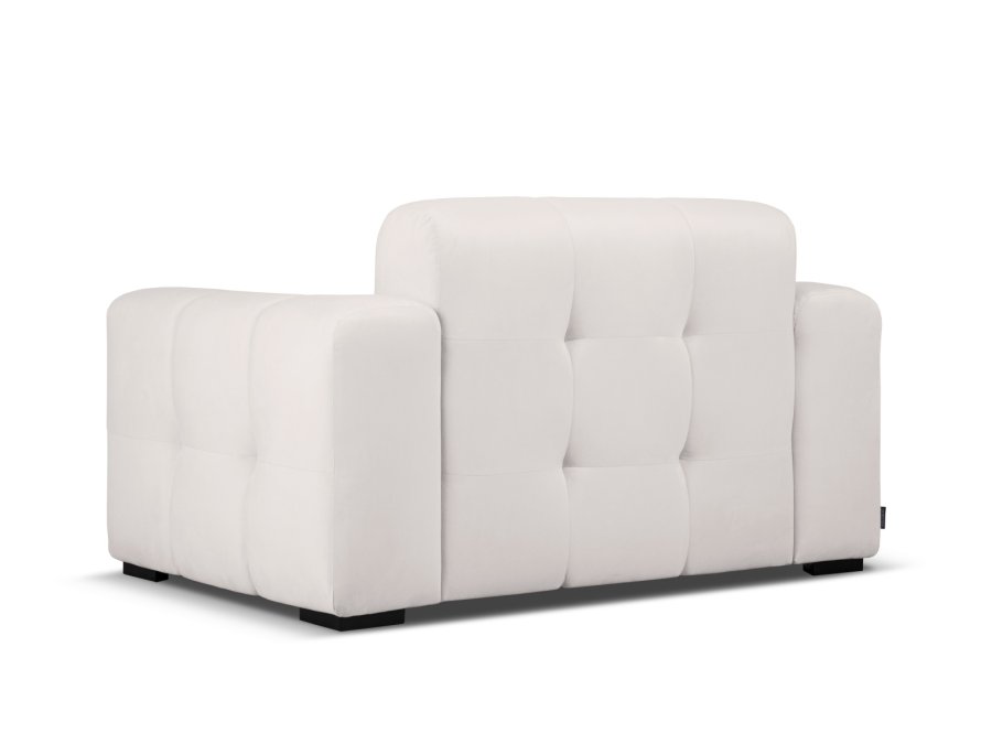 MICADONI Kendal sofa, 2 sder - gr fljl og sort bgetr