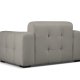 MICADONI Kendal sofa, 2 sder - antracitgr fljl og sort bgetr