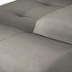 MICADONI Kendal sofa, 2 sder - antracitgr fljl og sort bgetr