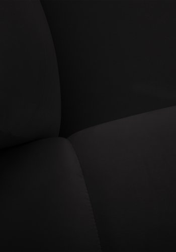 MICADONI Kendal sofa, 2 sder - sort fljl og sort bgetr