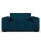 MICADONI Kendal sofa, 2 sder - bl fljl og sort bgetr