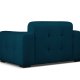MICADONI Kendal sofa, 2 sder - bl fljl og sort bgetr