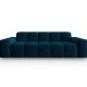 MICADONI Kendal sofa, 3 sder - bl fljl og sort bgetr