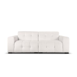 MICADONI Kendal sofa, 4 sder - gr fljl og sort bgetr