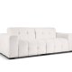 MICADONI Kendal sofa, 4 sder - gr fljl og sort bgetr