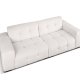 MICADONI Kendal sofa, 4 sder - gr fljl og sort bgetr