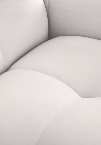 MICADONI Kendal sofa, 4 sder - gr fljl og sort bgetr