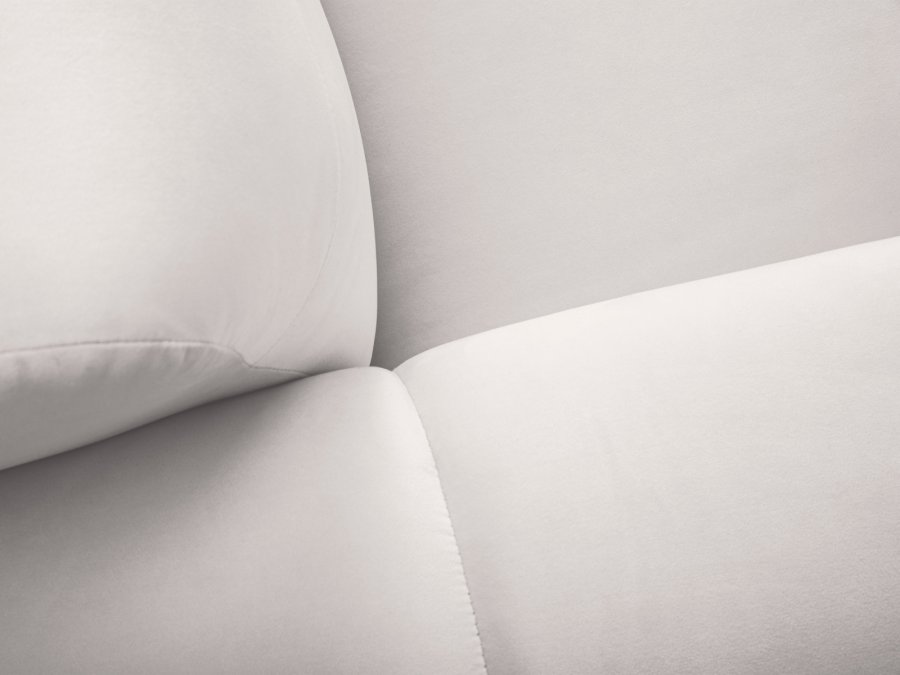 MICADONI Kendal sofa, 4 sder - gr fljl og sort bgetr