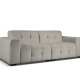 MICADONI Kendal sofa, 4 sder - antracitgr fljl og sort bgetr