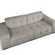 MICADONI Kendal sofa, 4 sder - antracitgr fljl og sort bgetr