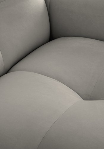 MICADONI Kendal sofa, 4 sder - antracitgr fljl og sort bgetr