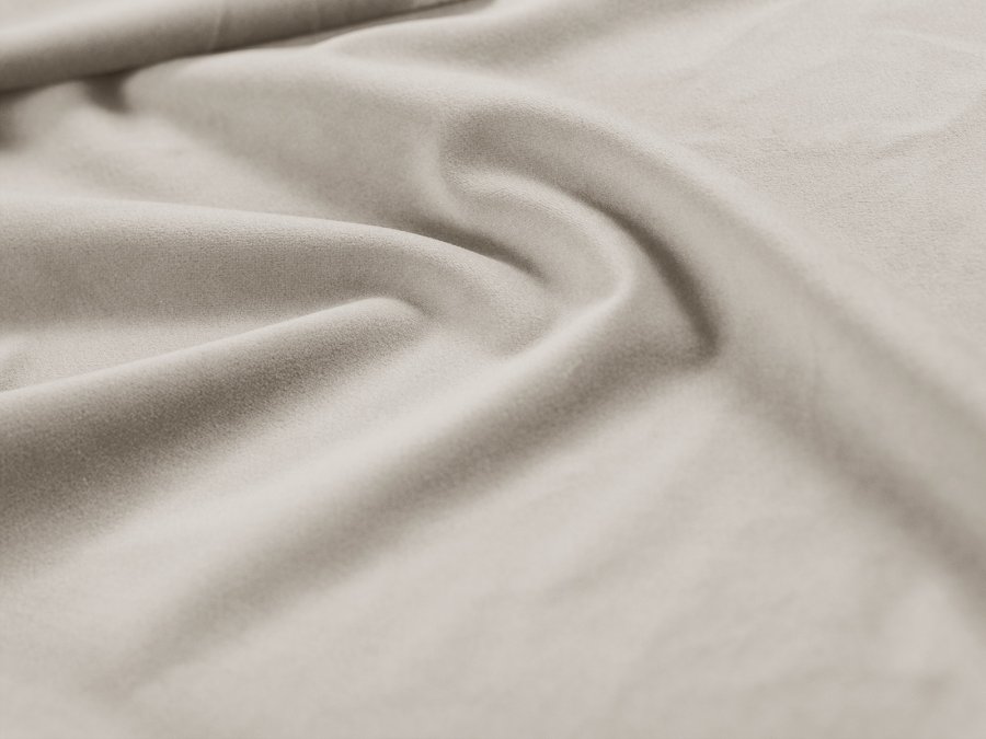 MICADONI Lupin sofa, 2 sder - beige fljl og sort plast