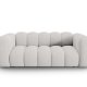 MICADONI Lupin sofa, 2 sder - gr chenille og sort plast