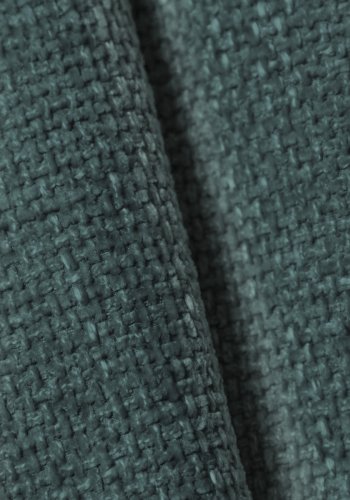 MICADONI Lupin sofa, 2 sder - bl chenille og sort plast