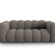 MICADONI Lupin sofa, 2 sder - gr chenille og sort plast