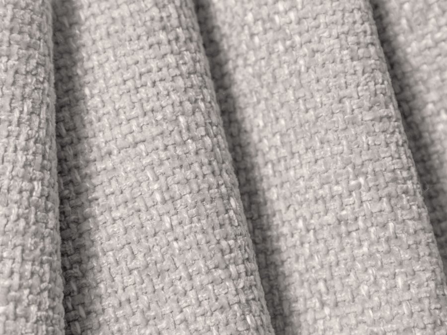 MICADONI Lupin sofa, 3 sder - gr chenille og sort plast