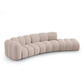 MICADONI Lupin Modul sofa, hjre, 5 sder - beige chenille 