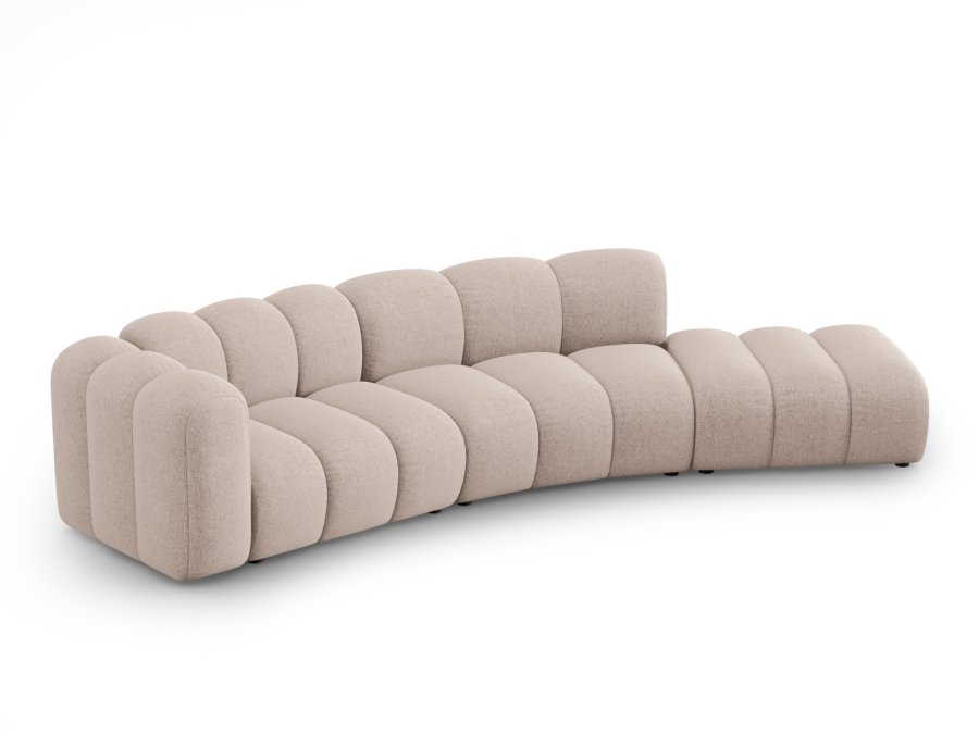 MICADONI Lupin Modul sofa, hjre, 5 sder - beige chenille 