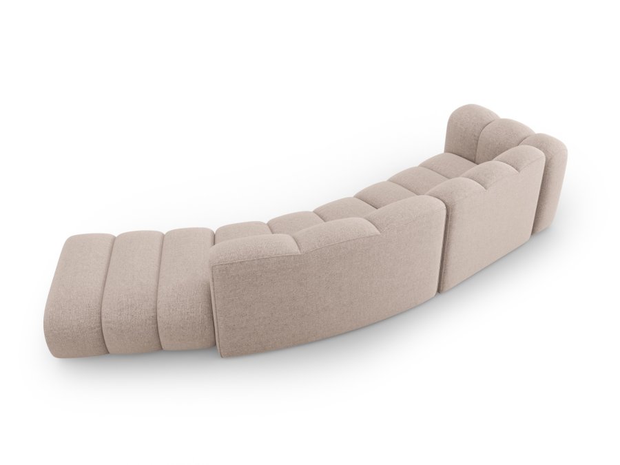 MICADONI Lupin Modul sofa, hjre, 5 sder - beige chenille 