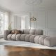 MICADONI Lupin Modul sofa, hjre, 5 sder - beige chenille 