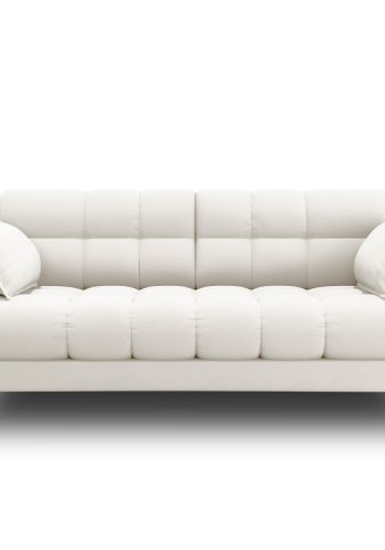 MICADONI Mamaia sofa, 2 sder - beige stof og guld metal
