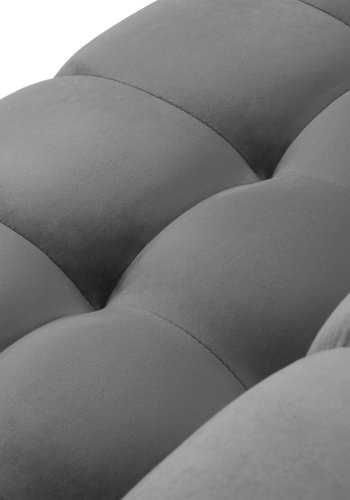 MICADONI Mamaia sofa, 3 sder - gr fljl og guld metal